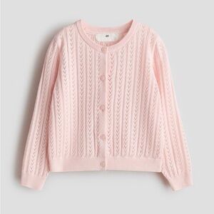 H&M Pointelle-Knit Cardigan- Size 3T